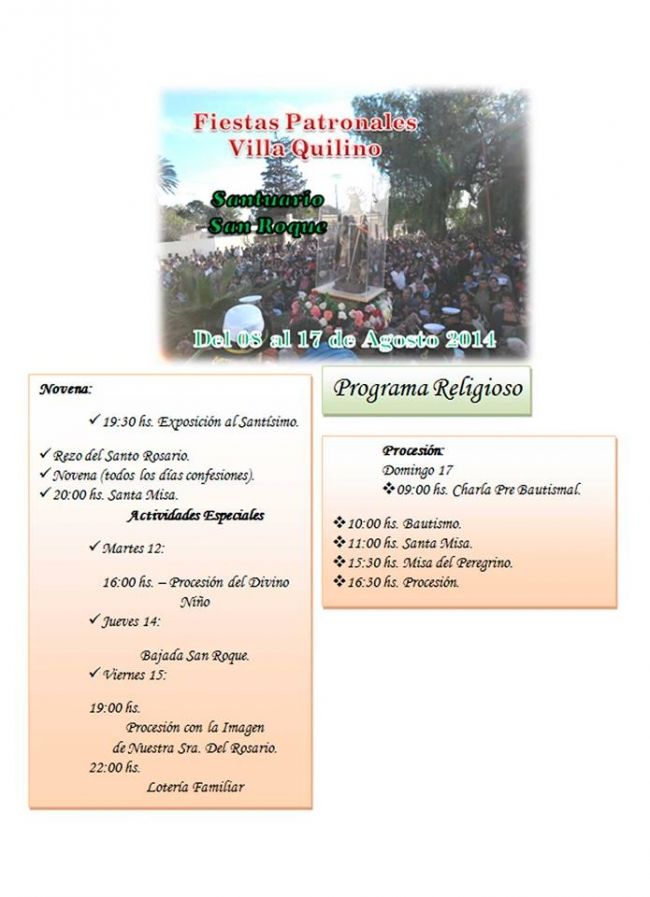 Fiestas Patronales de Villa Quilino
